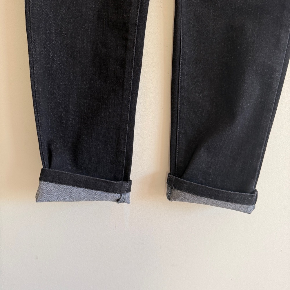 Eileen Fisher Light Black Stretch Straight Jeans Mid-Rise Size 28 - Picture 11 of 16